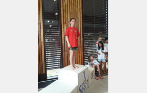 Trophée régional Lucien Zins à Tarbes (24-25/06/17)
Lucie ROBIN est 1e de sa catégorie aux 50m nage libre, 50m papillon et 50m dos