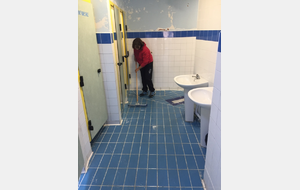 3/11/2017 - Nettoyage du couloir et des toilettes