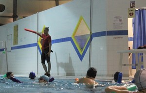 Téléthon 2017 organisé par le SPNS avec aquagym, aquabike, initiation au sauvetage sportif, baptêmes de plongée avec le Club Sub-Aquatique de Saverdun, relais d'1km par les apnéiste et initiation à l'apnée par le club d'apnée saverdunois Inspyr'Apnée (2/12/2017)