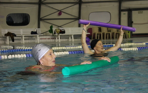 Téléthon 2017 organisé par le SPNS avec aquagym, aquabike, initiation au sauvetage sportif, baptêmes de plongée avec le Club Sub-Aquatique de Saverdun, relais d'1km par les apnéiste et initiation à l'apnée par le club d'apnée saverdunois Inspyr'Apnée (2/12/2017)