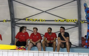 Téléthon 2017 organisé par le SPNS avec aquagym, aquabike, initiation au sauvetage sportif, baptêmes de plongée avec le Club Sub-Aquatique de Saverdun, relais d'1km par les apnéiste et initiation à l'apnée par le club d'apnée saverdunois Inspyr'Apnée (2/12/2017)