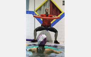 Téléthon 2017 organisé par le SPNS avec aquagym, aquabike, initiation au sauvetage sportif, baptêmes de plongée avec le Club Sub-Aquatique de Saverdun, relais d'1km par les apnéiste et initiation à l'apnée par le club d'apnée saverdunois Inspyr'Apnée (2/12/2017)