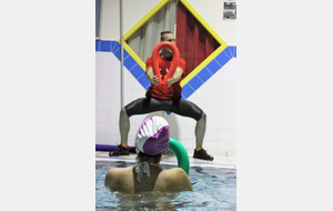 Téléthon 2017 organisé par le SPNS avec aquagym, aquabike, initiation au sauvetage sportif, baptêmes de plongée avec le Club Sub-Aquatique de Saverdun, relais d'1km par les apnéiste et initiation à l'apnée par le club d'apnée saverdunois Inspyr'Apnée (2/12/2017)