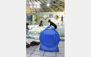 Téléthon 2017 organisé par le SPNS avec aquagym, aquabike, initiation au sauvetage sportif, baptêmes de plongée avec le Club Sub-Aquatique de Saverdun, relais d'1km par les apnéiste et initiation à l'apnée par le club d'apnée saverdunois Inspyr'Apnée (2/12/2017)