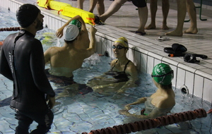 Téléthon 2017 organisé par le SPNS avec aquagym, aquabike, initiation au sauvetage sportif, baptêmes de plongée avec le Club Sub-Aquatique de Saverdun, relais d'1km par les apnéiste et initiation à l'apnée par le club d'apnée saverdunois Inspyr'Apnée (2/12/2017)