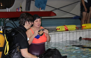 Téléthon 2017 organisé par le SPNS avec aquagym, aquabike, initiation au sauvetage sportif, baptêmes de plongée avec le Club Sub-Aquatique de Saverdun, relais d'1km par les apnéiste et initiation à l'apnée par le club d'apnée saverdunois Inspyr'Apnée (2/12/2017)