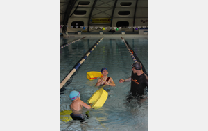 Téléthon 2017 organisé par le SPNS avec aquagym, aquabike, initiation au sauvetage sportif, baptêmes de plongée avec le Club Sub-Aquatique de Saverdun, relais d'1km par les apnéiste et initiation à l'apnée par le club d'apnée saverdunois Inspyr'Apnée (2/12/2017)