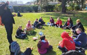 Championnats de France Jeunes de sauvetage sportif, les 4 et 5 mars à Poitiers (86). 
Pause déjeuner sous le soleil