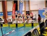 Championnats de France Jeunes de sauvetage sportif, les 4 et 5 mars à Poitiers (86). 
Prises de marques dans la piscine de Poitiers