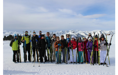 Journée ski de fond au Plateau de Beille pour les compétiteurs
