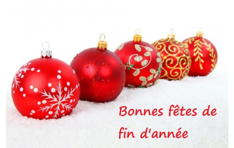 Bonnes fêtes de fin d'année !