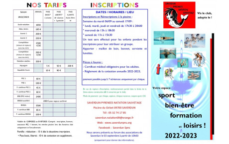 Flyer saison 2022 - 2023 disponible !